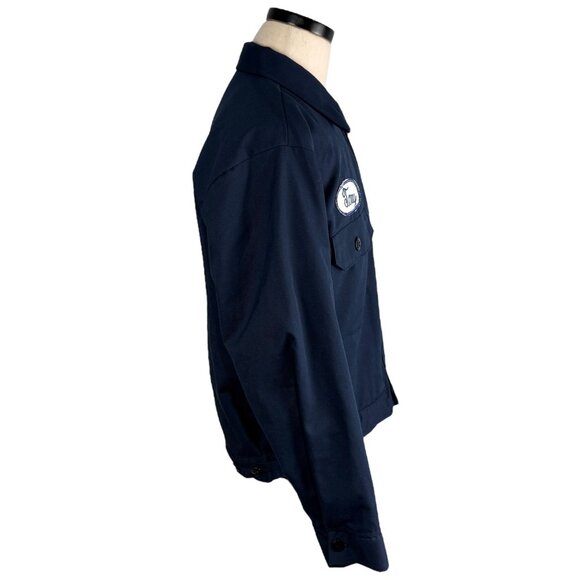Vintage Ford Mechanic60's  Navy Blue Work Jacket By Miller Mfg Co Medium Scovill - Picture 2 of 13